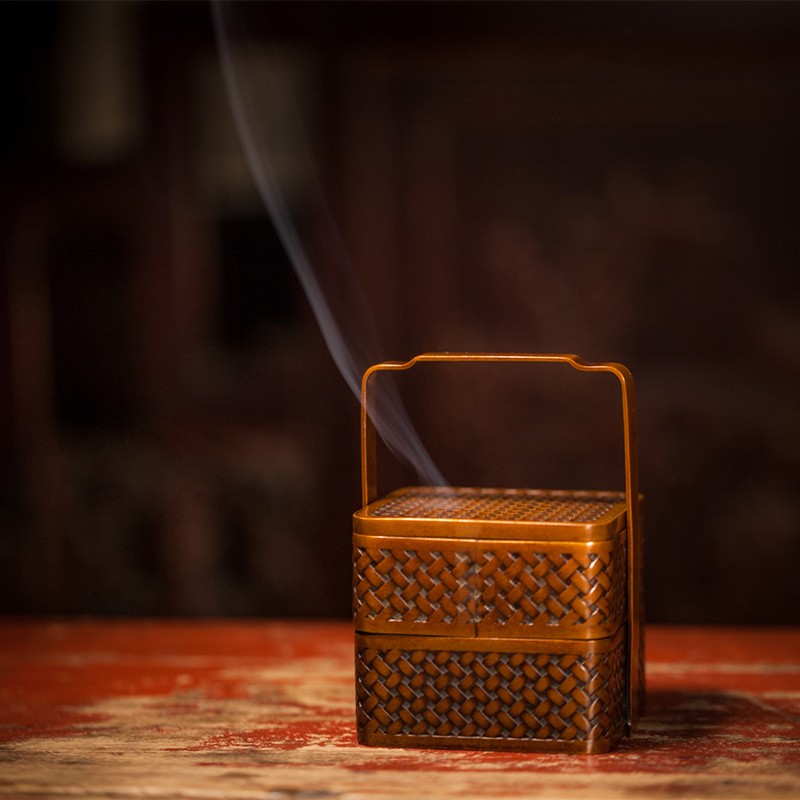 单提梁编制网手炉 巧生炉 陈冠丞 陈巧生制