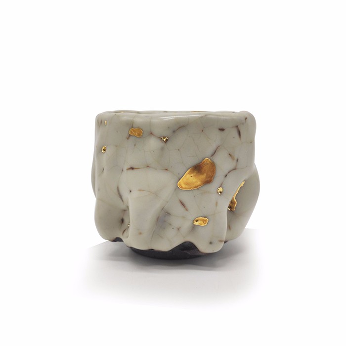 taihuyao/太湖窑 炼金杯 单杯 主人杯二十四K本金纯手工志野烧制