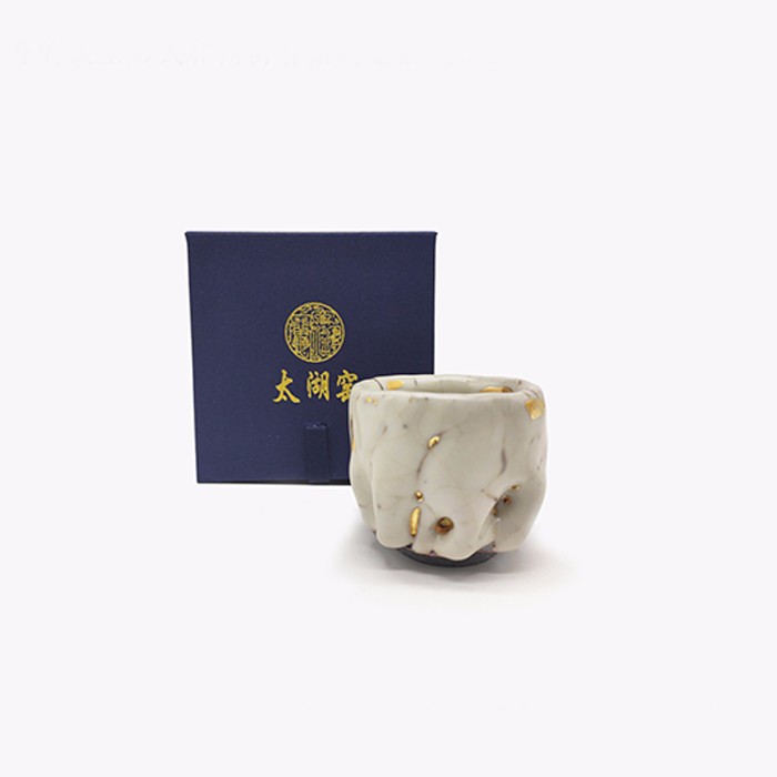taihuyao/太湖窑 炼金杯 单杯 主人杯二十四K本金纯手工志野烧制