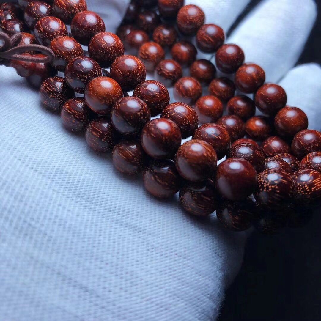 小叶紫檀手串0.6x108颗