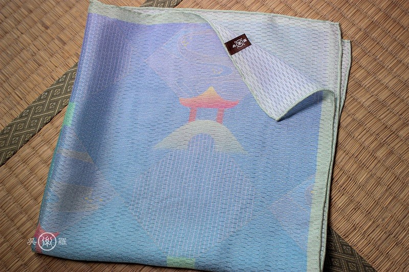 【吴罗非遗】三尺花罗梁祝系列丝巾——草桥结拜款