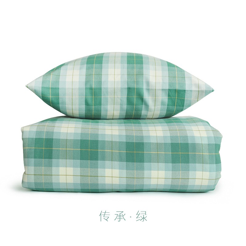 传承绿 【1.5m / 1.8m床】四件套【搭配200x230被芯使用】