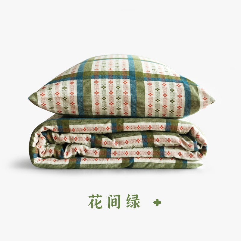 花间绿 【1.5m / 1.8m床】四件套【搭配200x230被芯使用】