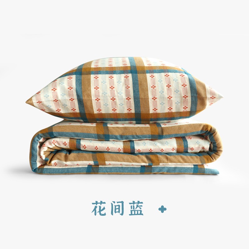 花间蓝 【1.5m / 1.8m床】四件套【搭配200x230被芯使用】