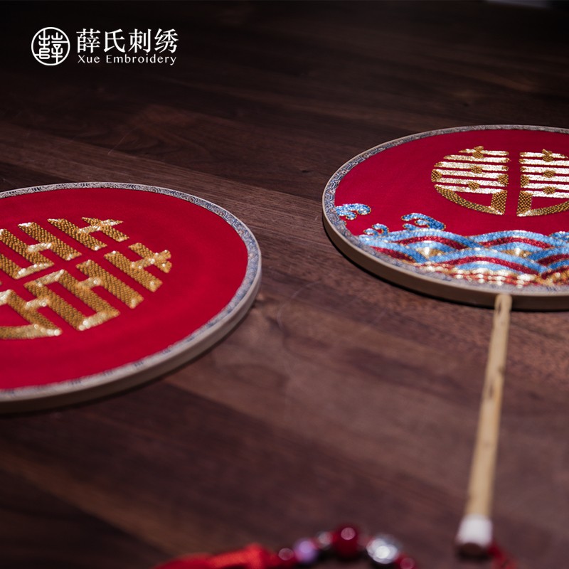 团扇《囍》