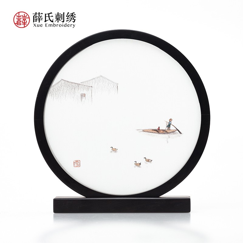 双面绣《江南水乡》