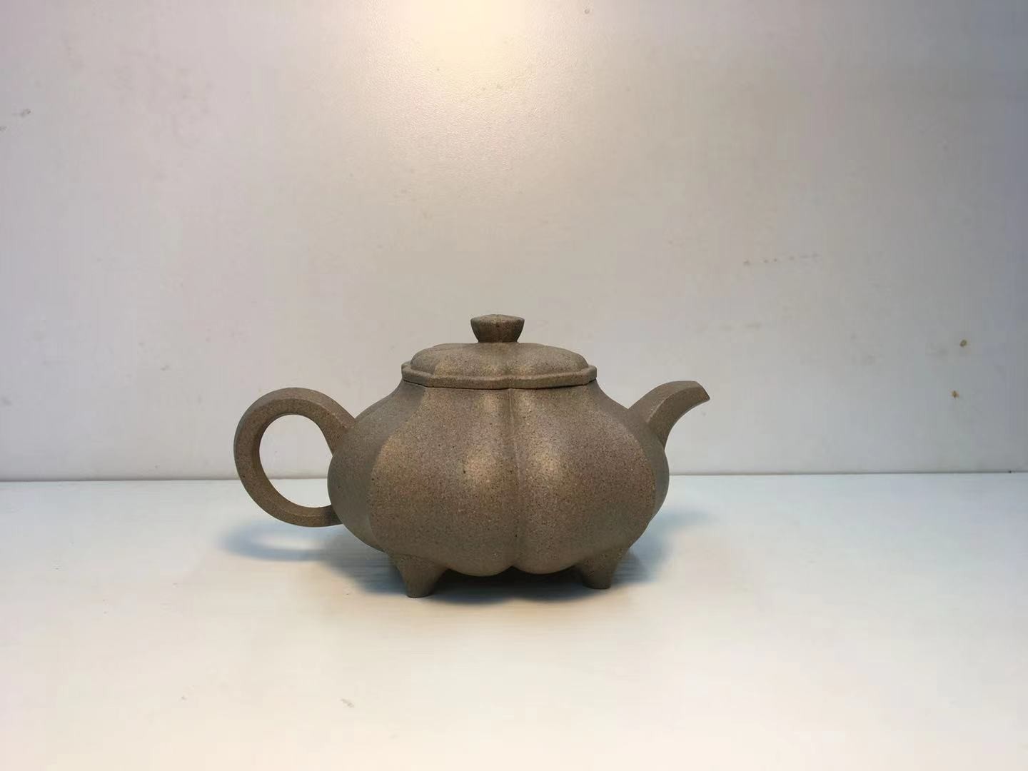 【优选】四足菱花壶——沈兴泉大师出品