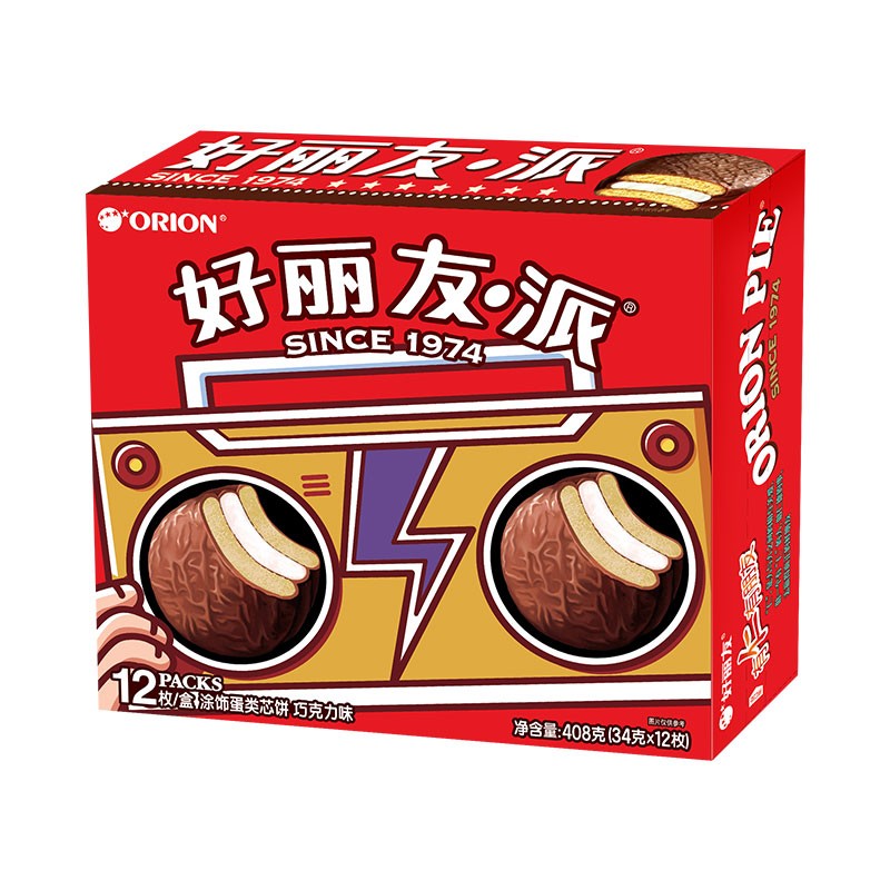 好丽友派408g