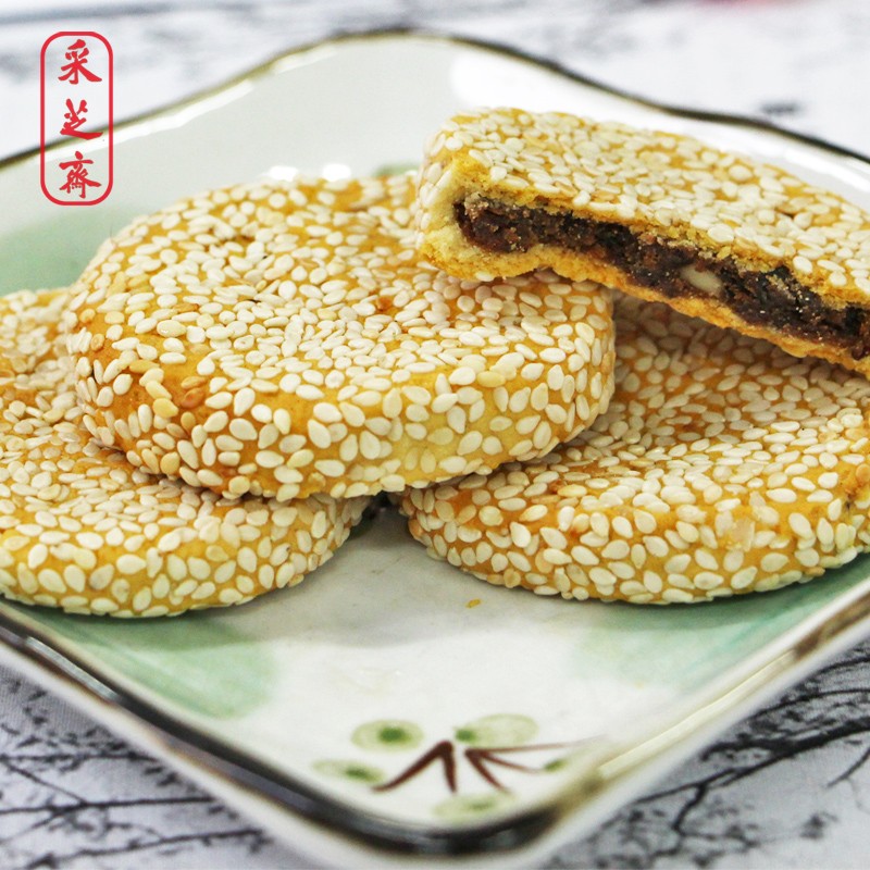 采芝斋松仁枣蓉麻饼300g