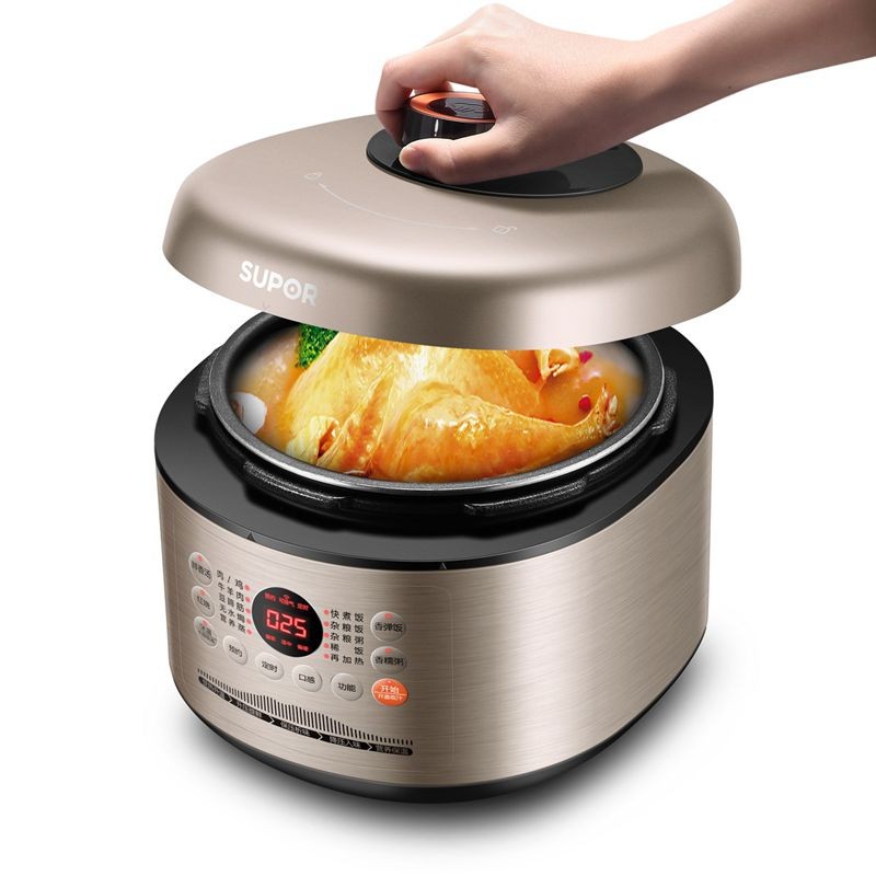 苏泊尔（SUPOR）电压力锅5L容量双内胆开盖收汁一键排气智能预约SY-50FC02