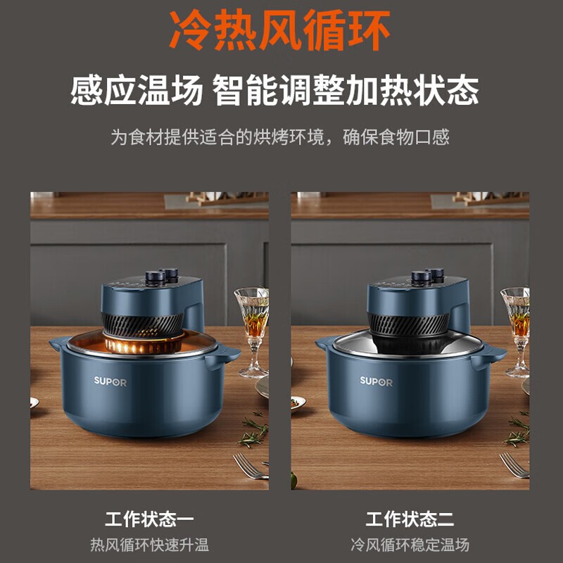 苏泊尔（SUPOR）可视空气炸锅5L KJ50DQ75