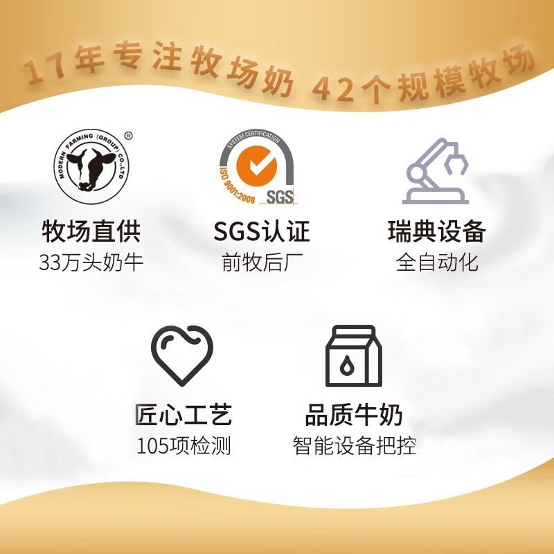 蒙牛三只小牛DNA A2β纯牛奶 梦幻盖250mlx10包