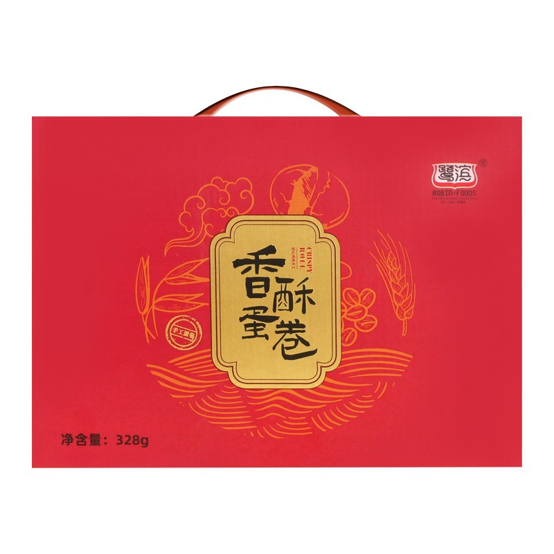 研品 鹭滨手工鸡蛋卷礼盒328g/盒