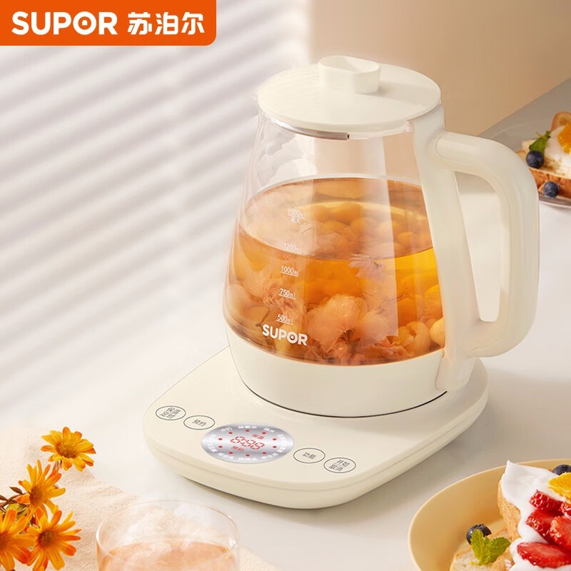 苏泊尔（SUPOR）养生壶1.5L煮茶器花茶壶 SW-15Y18