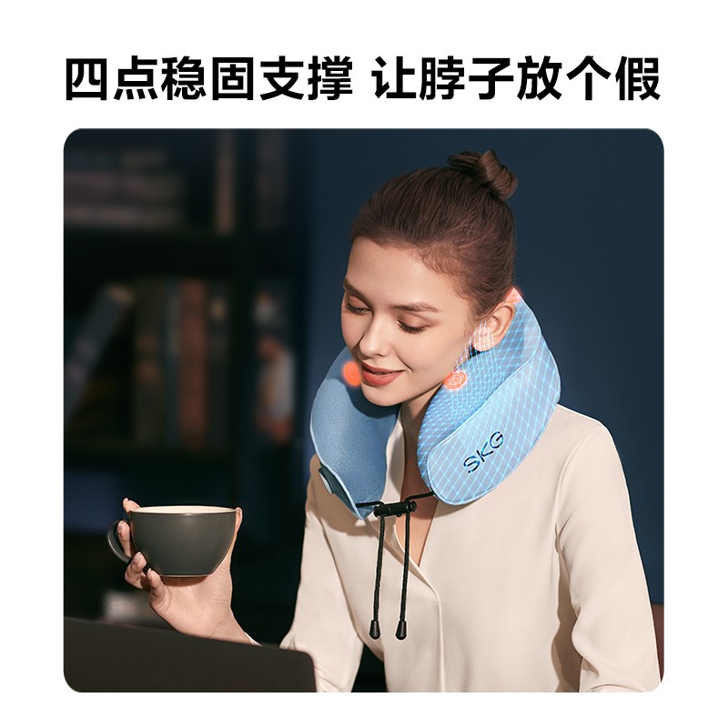BP3颈椎热敷枕 浅蓝色