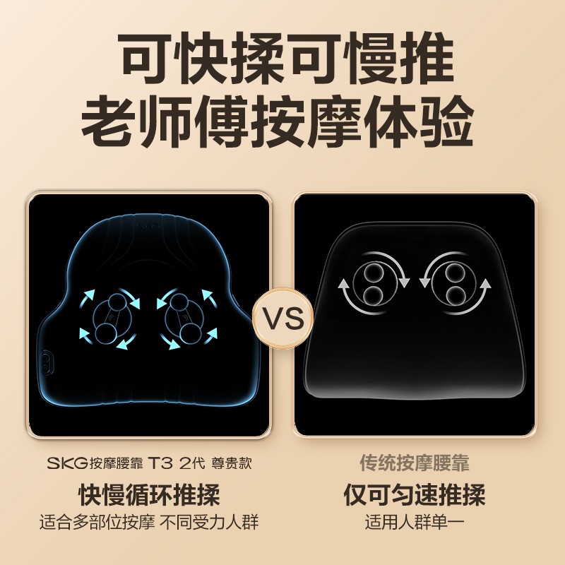 T3系列2代 SKG腰部按摩仪 蓝灰色 尊贵款