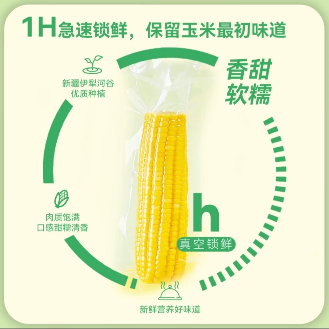 新疆甜糯天畔玉米 1.8kg/袋