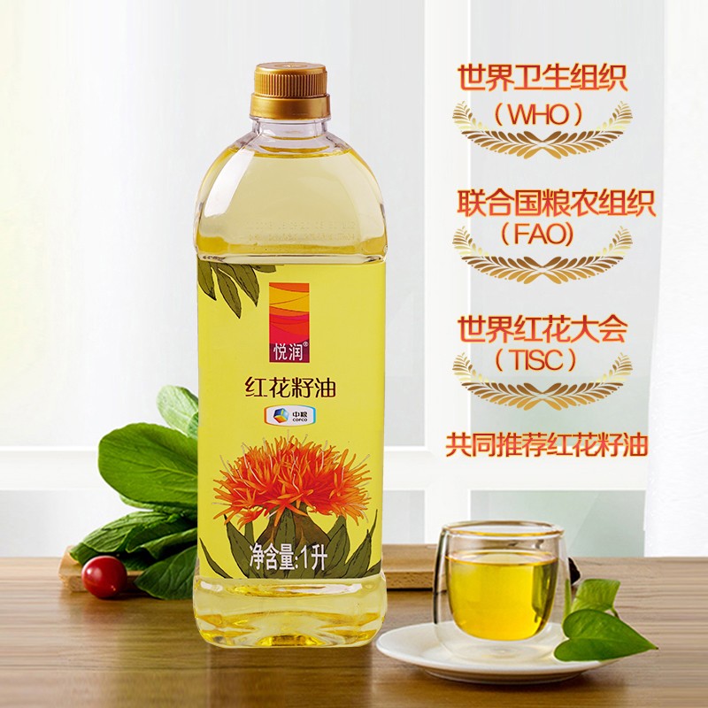 中粮悦润红花籽油*4